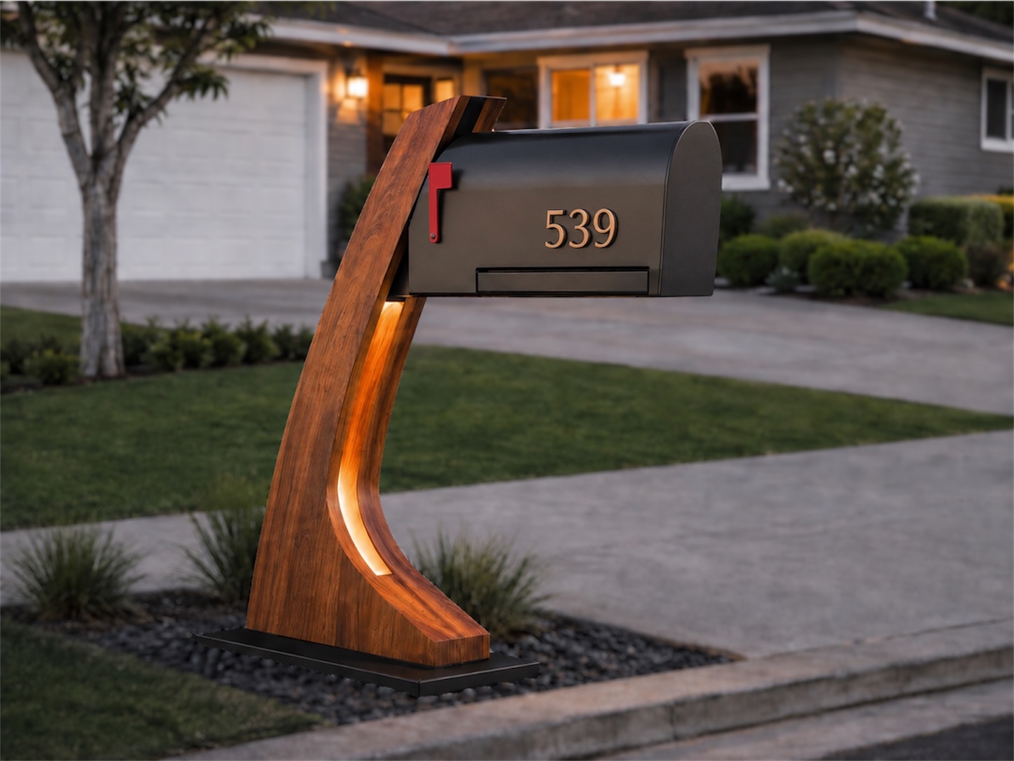 The Solara installed at a real curb