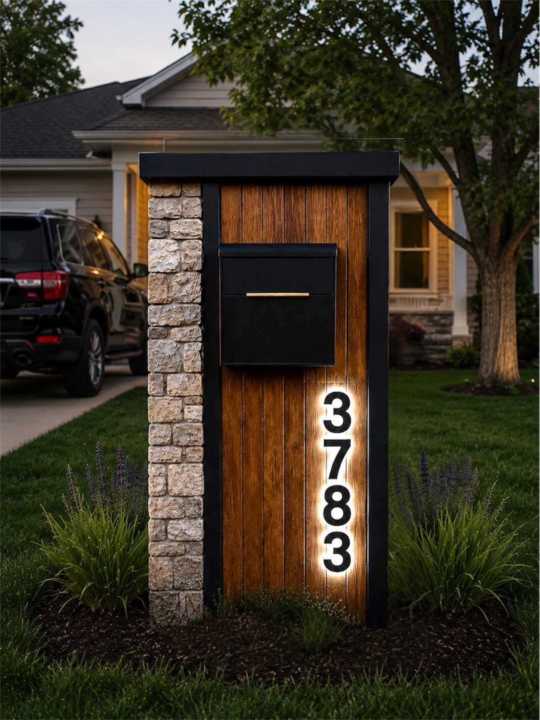 The Vista Stone mailbox